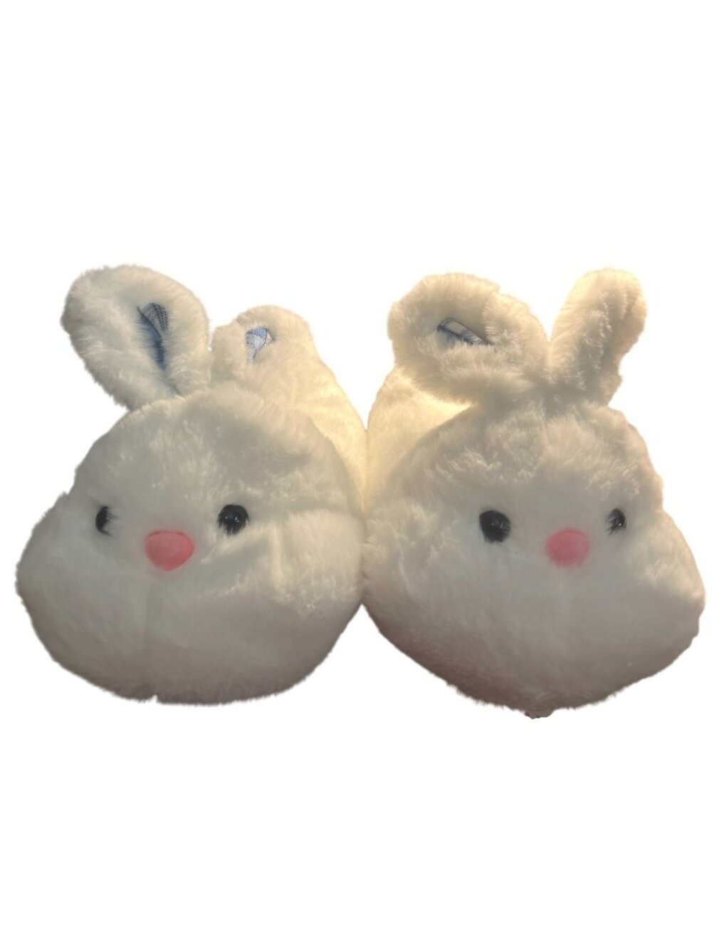 White Bunny Slippers Womens Ladies Size 7 - 8 Rabbit NEVER USED